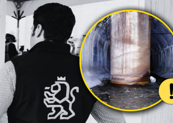 construyen sin permiso, Línea 4, colector pluvial, Gobierno estatal