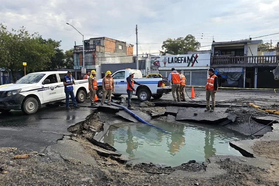 Megafuga De Agua Y Drenaje Deja Sin Servicio a 385 Colonias En Nuevo León