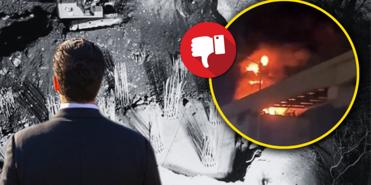 El Incendio En Obras De Línea 6 Del Metro Dejó a Un Trabajador Atrapado En Las Alturas. Mariana Rodríguez Minimiza El Estallido En Avenida Miguel Alemán. › La Sierra Madre